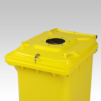 EDEN Poubelle pour la collecte des déchets municipaux, avec couvercle,100L  • Urbaniere Europe
