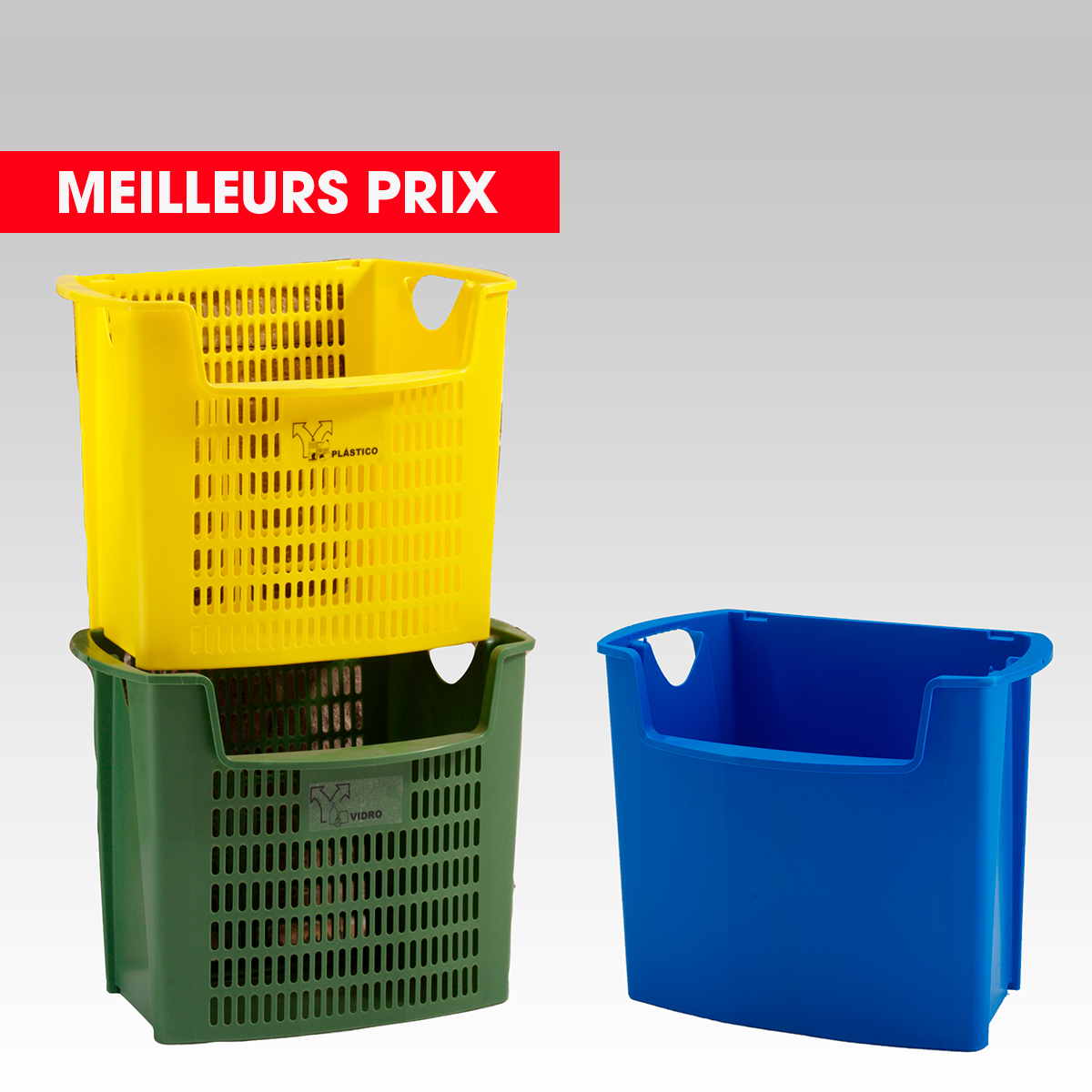 corbeille pour verre, papier et bureau