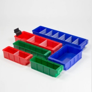 Boîte de rangement transparente pour blocs de construction