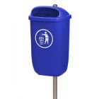 Abfallbehälter City 50 Liter blau