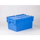 Bac navette gerbable avec couvercle 55L 60x40x32 cm BLEU - BLEU