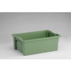 Bac plastique gerbable emboîtable norme Europe 60x40x22 cm 40L VERT