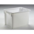 Bac plastique gerbable emboîtable alimentaire 170L 80x60x51 BLANC