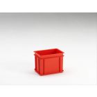 Bac plastique gerbable norme Europe alimentaire 30x20x22 cm, 9L, ROUGE