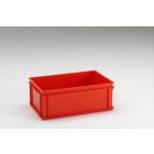 Bac plastique gerbable norme Europe alimentaire 60x40x22 cm, 40L, ROUGE