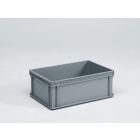 Bac plastique gerbable norme Europe alimentaire 60x40x22 cm, 40L, GRIS