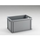 Bac plastique gerbable norme Europe alimentaire 60x40x33 cm, 60L, GRIS