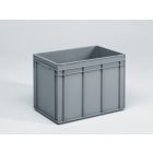 Bac gerbable norme Europe alimentaire 600x400x425 mm, 90L, GRIS