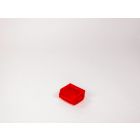 Sichtlagerkasten 88/70x105x54mm, stapelbar, Farbe rot 0,4L