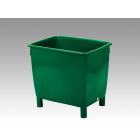 Bac plastique grande taille rectangulaire hygiénique 210L 79x61x69 cm VERT