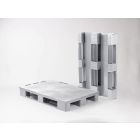 Palette plastique fermée hygiènique alimentaire charge lourde 80x120