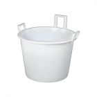 Baquet plastique rond étanche alimentaire 65L BLANC