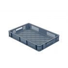 Manne à pain plastique gerbable, 600x400x90 mm, 15 litres, GRIS