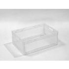 Bac plastique gerbable alimentaire 60x40x22 cm 46L TRANSPARENT