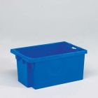 Bac plastique gerbable emboîtable norme Europe 50L 60x40x30 BLEU