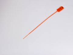 Scellé de sécurité plastique numéroté 25 cm 1000 pièces ORANGE résist. 12 kg