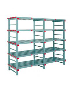 Rayonnage alimentaire en PVC 200x50x177 cm, 5 niveaux