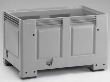 Kunststoff Palettenbox auf 4 Füßen, 120x80x76cm, 535 Liter, grau (pro Stück)
