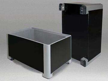 Caisse palette plastique salle blanche 1200x800x760 mm 470L 4 pieds