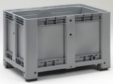 Kunststoff Palettenbox auf 4 Füßen, 120x82x76cm, 475 Liter, grau (pro Stück)