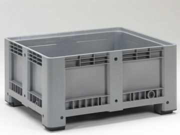 Kunststoff Palettenbox auf 4 Füßen, 120x100x60cm, 430 Liter, grau (pro Stück)