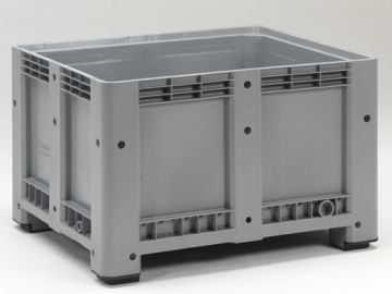 Kunststoff Palettenbox auf 4 Füßen, 120x100x78cm, 610 Liter, grau (pro Stück)