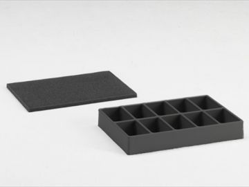 RAKO Einsatzkäste mit 10 Fächern, 355x255x65mm, für behälter 400x300mm (pro Stück)