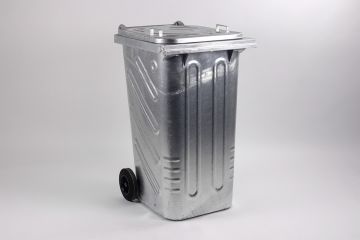 2-Rad Mülltonne MGB aus Stahl, 240L, Qualität nach DIN, 600x740x1070mm (pro Stück)