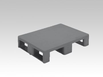 Kunststoff Hygienepalette 3 Kufen, Geschlossen Oberdeck, 800x600x160mm (pro Stück)