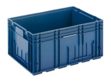 Eurobehälter RL-KLT 43 Liter, 600x400x280 mm mit reduziertem Verbundboden, blau
