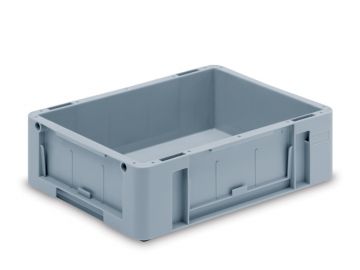 Eurotec Stapelbehälter 400x300x120 mm, 10 Liter, hellgrau
