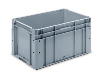 Eurotec Stapelbehälter 600x400x320 mm, 63 Liter, hellgrau