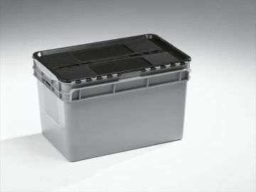 Distributionsbehälter 600x400x374 mm, 60 L mit Grifflöcher