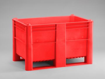 Palettenbox 520L 2 Kufen, rot (pro Stück)