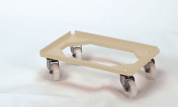 Kunststoffuntersetzwagen 600x400, beige (pro Stück)