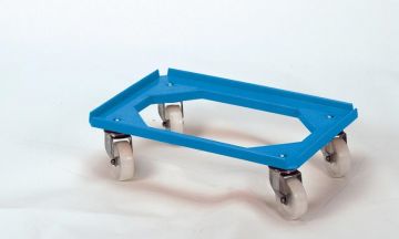 Kunststoffuntersetzwagen 600x400, blau (pro Stück)