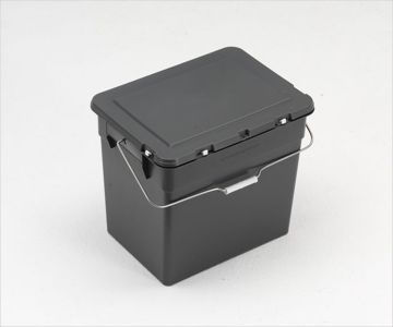 Kunststoffumweltbox 40x31x36cm, 30 Liter, mit Scharnierdeckel, grau (pro Stück)