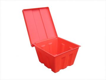 Streusandbehälter, 100 Liter ohne Gitterrost, rot (pro Stück)