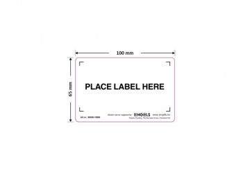 self adhesive labelholder 100x65 mm, 100 pieces per pack