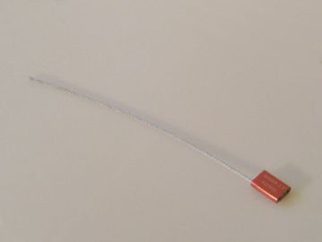Scellé câble acier 300 mm x ø3,5 mm ROUGE 1000 kg 250 pièces