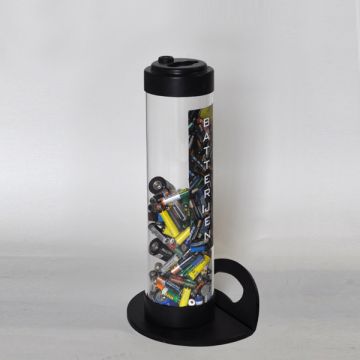 Batteriebehälter, ø12x30cm, 3,5 Liter, transparent (pro Stück)