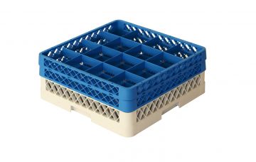 Tablett für Geschirrautomat 500 x 500 x 180 mm für 16 Gläser max. Ø112  mm (pro Stück)