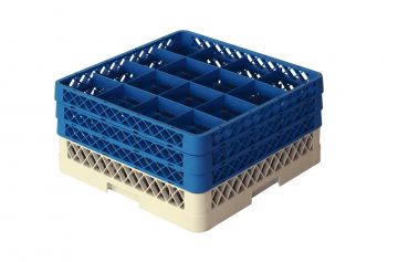 Tablett für Geschirrautomat 500 x 500 x 220 mm für 16 für Gläser max. Ø112  mm (pro Stück)