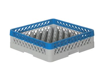 Panier lave vaisselle professionnel 500x500x140 mm pour 49 verres ø63 mm