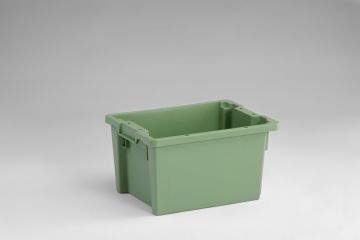 Kunststoff Drehstapelbehälter 400x300x220 mm, 18 Liter, grün