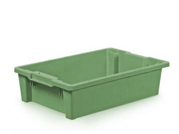 Drehstapelbehälter 600x400x150 mm, 25 Liter, grün 