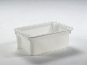 Caisse alimentaire gerbable emboitable 600x400x220 mm 30L BLANCHE