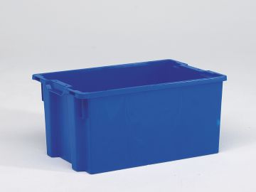 Drehstapelbehälter 600x400x270 mm, 50 Liter blau