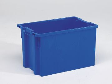 Drehstapelbehälter 600x400x350 mm, 66 Liter, blau