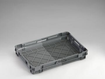 Drehstapelbehälter 600x400x90 mm, 17 Liter, völlig perforiert